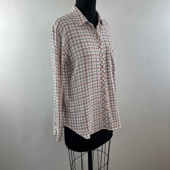 RAILS Brady Shirt Powder Steel Blush Button Down Long Sleeve Chest Pocket Sz M - Picture 3 of 10